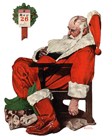 The Day after Christmas by Normal Rockwell