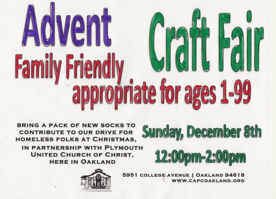 Advent Craft Fair Flyer